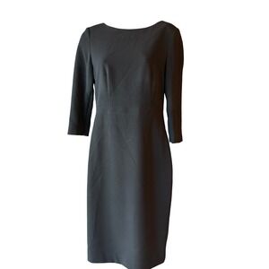 Theory Varetta Admiral Crepe‎ Sheath Dress Black Size 2
